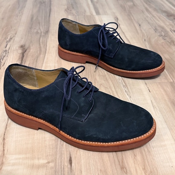 Brooks Brothers Classic Bucks in navy Suede Leather Size 10‎ main image 7